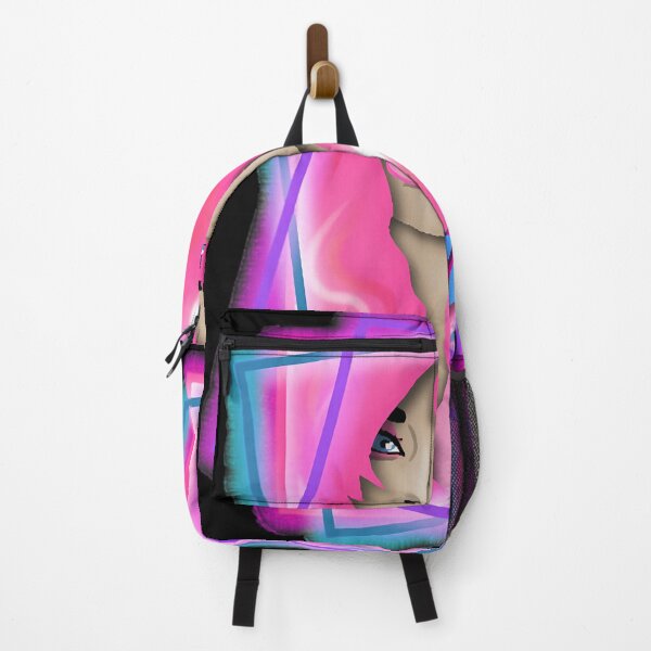Item preview, Pink Hair Pop Star Girl Neon Square Frame designed and sold by BLK Royalz.