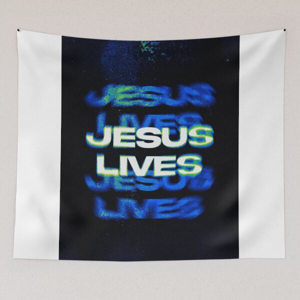Item preview, Jesus Lives Christian Retro Typography Faith T-Shirt designed and sold by Jesus-istheway.