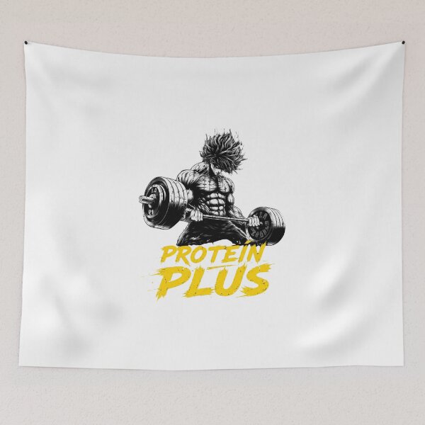 Item preview, Protein Plus Anime Gym Bodybuilding Funny Workout Graphic designed and sold by Digistore1221.