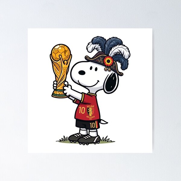Artikelvorschau, Snoopy Champion du Monde Football Belgique entworfen und verkauft von windmildesigner.
