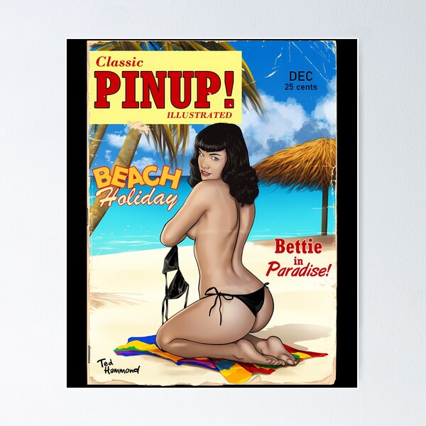 Item preview, Pinup Girl In Paradise designed and sold by Bluwum.