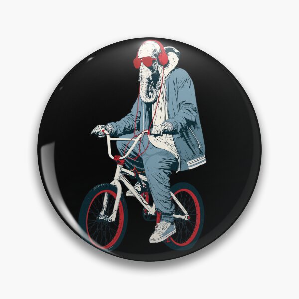 Item preview, Cool Streetwear Elephant BMX Rider Pop Art designed and sold by PANNARUK THAILAND.