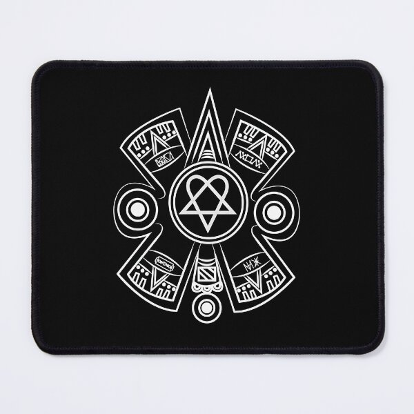 Item preview, White Tribal Symbol with Star Heart Emblem on Black Background designed and sold by BLK Royalz.