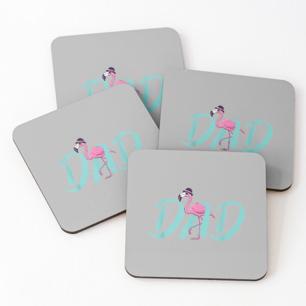 Item preview, Happy Father's Day Pink Flamingo Dad Bird Lover Papa designed and sold by ArleneRowe.