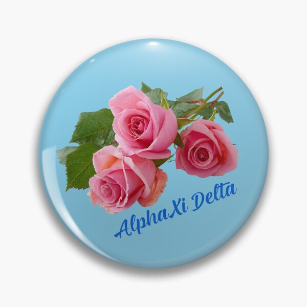 Item preview, Alpha Xi Delta Sorority Pink Rose Flower designed and sold by JaymeOctober.