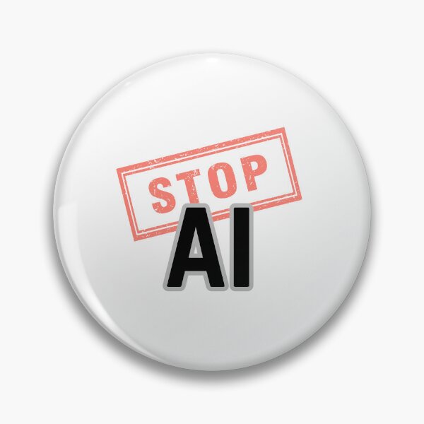 Item preview, Stop AI designed and sold by MayaCordalia.