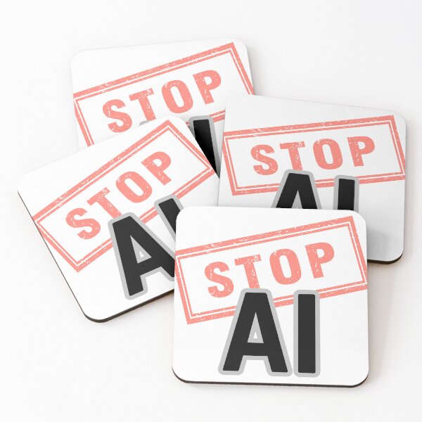 Item preview, Stop AI designed and sold by MayaCordalia.