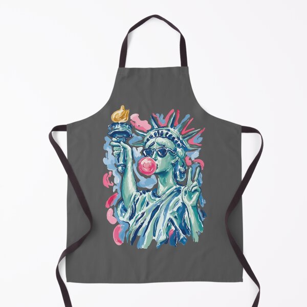 Item preview, Brushstroke Statue of Liberty Blowing Bubble Gum 4th of July Comfort Colors designed and sold by KristineLi.