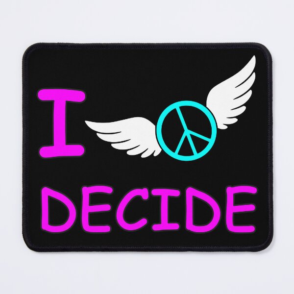 Item preview, I Decide Flying Peace Pink Blue designed and sold by HoppRock.