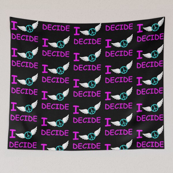 Item preview, I Decide Flying Peace Pink Blue designed and sold by HoppRock.