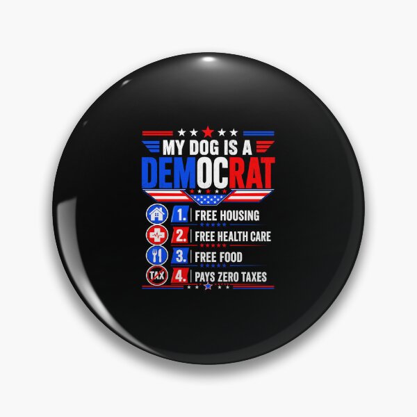 Item preview, My Dog Is A Democrat Funny Political Dog Lover Election Humor designed and sold by ajifujpost.