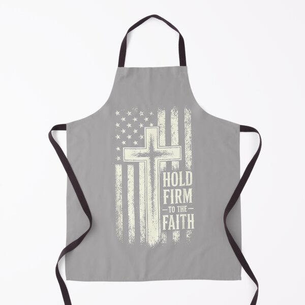 Item preview, Hold Firm to the Faith Christian Patriotic Flag and Cross designed and sold by KathieFaugh.
