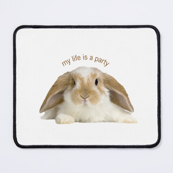 Item preview, cute bunny whimsical life quote aesthetic designed and sold by renmei-studios.