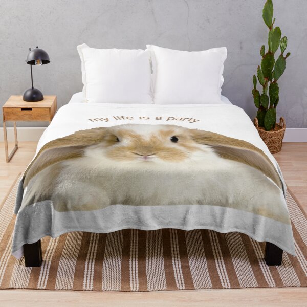 Item preview, cute bunny whimsical life quote aesthetic designed and sold by renmei-studios.