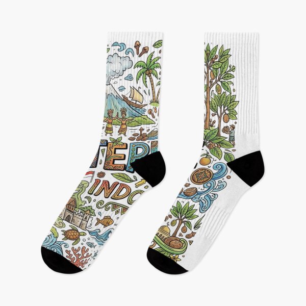 Item preview, Wonderful Ternate Indonesia Travel Souvenir Heritage Colorful Cultural Doodle designed and sold by arisukma11.