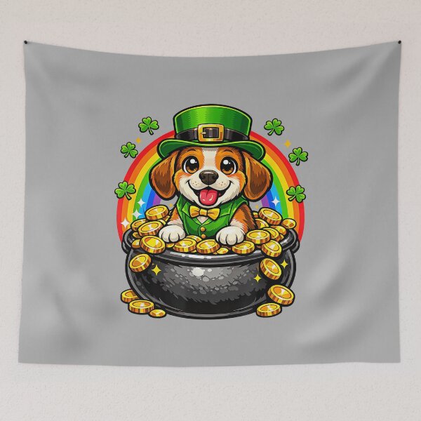 Item preview, Happy Leprechaun Beagle Cute Dog Mom Dad Lover Owner Breeder designed and sold by ArleneRowe.