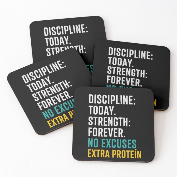Item preview, Discipline Today Strength Forever Extra Protein Funny Gym Graphic designed and sold by Digistore1221.