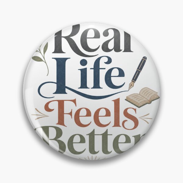 Item preview, Real Life Feels Better - Offline Living Quote designed and sold by GoverArt.