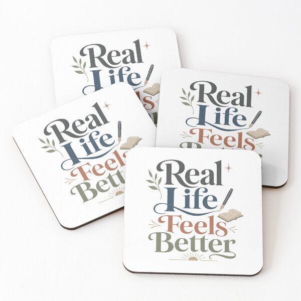 Item preview, Real Life Feels Better - Offline Living Quote designed and sold by GoverArt.