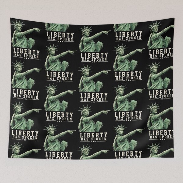 Item preview, Liberty Has Spoken Patriotic Statue of Liberty Freedom designed and sold by ajifujpost.