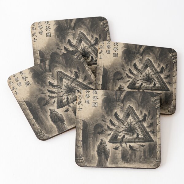 Item preview, The Ritual of the Hollow Altar Sumi-e Ink Wash designed and sold by DuckOddity.