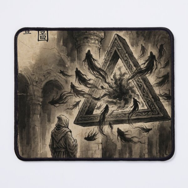 Item preview, The Ritual of the Hollow Altar Sumi-e Ink Wash designed and sold by DuckOddity.