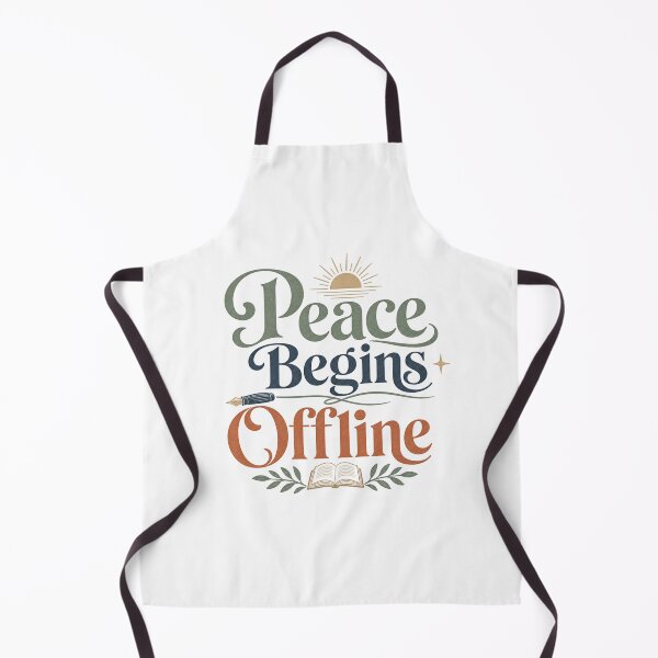 Item preview, Peace Begins Offline - Digital Detox Quote designed and sold by GoverArt.