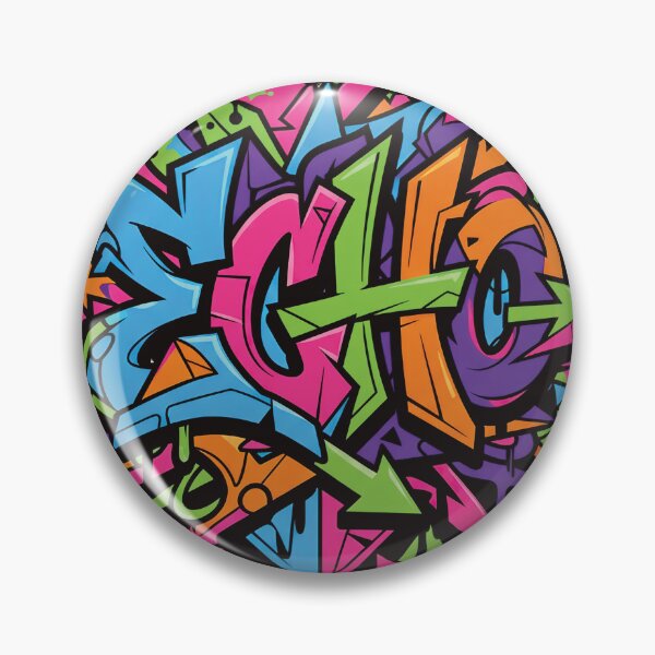 Aperçu de l'œuvre Écho néon Graffiti urbain Art de rue créée et vendue par delohill.