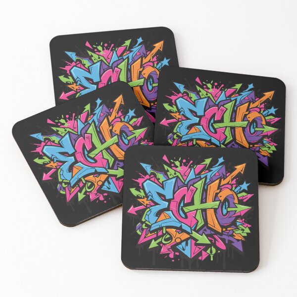 Item preview, Neon Echo Urban Graffiti Street Art designed and sold by delohill.