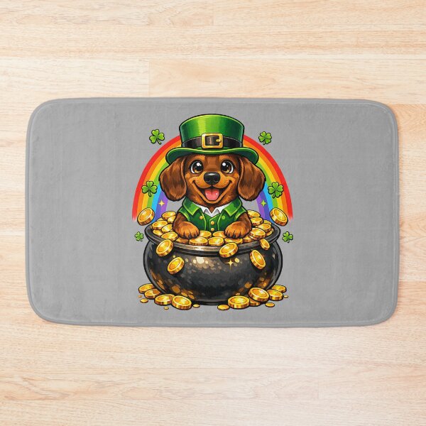 Item preview, Happy Leprechaun Dachshund Cute Teckel Dog Mom Dad designed and sold by ArleneRowe.