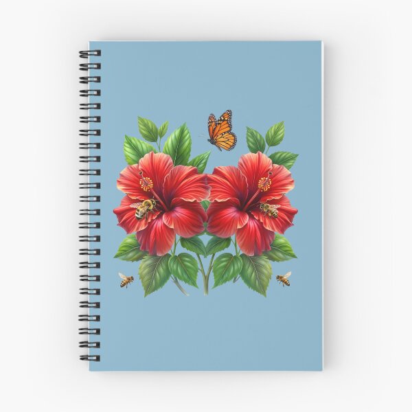 Item preview, Botanical Red Hibiscus Floral and Wildlife Garden Art designed and sold by digitalbob60.