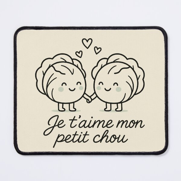 Item preview, Je t'aime mon petit chou - Cute Cabbage Couple designed and sold by kornkobart.