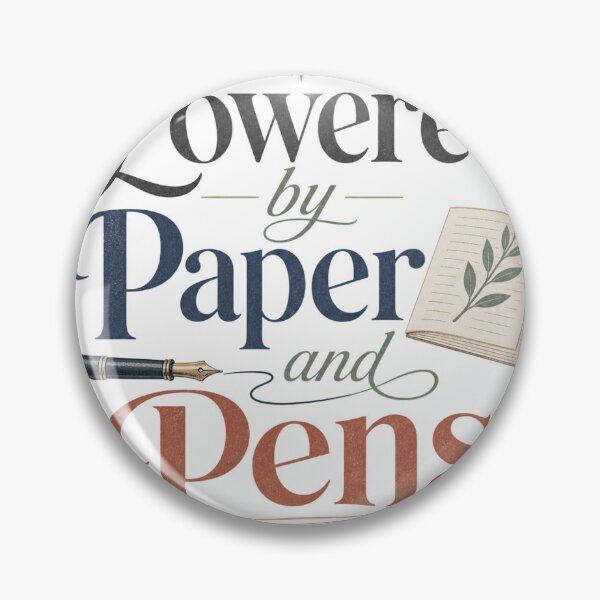 Item preview, Powered by Paper and Pens - Writer Quote designed and sold by GoverArt.