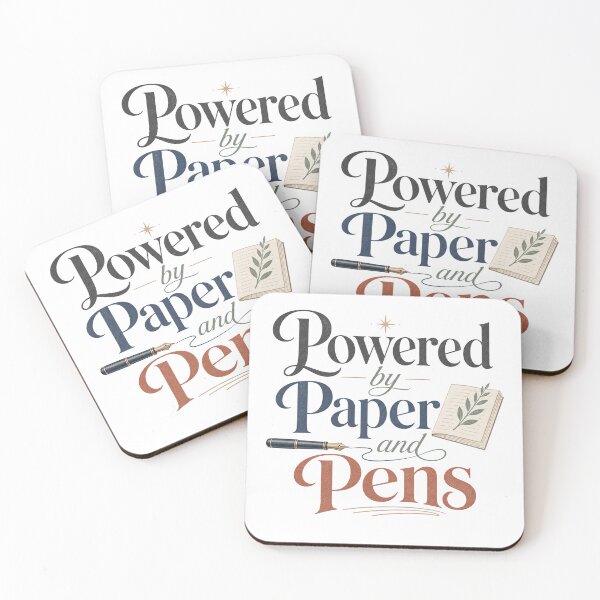 Item preview, Powered by Paper and Pens - Writer Quote designed and sold by GoverArt.