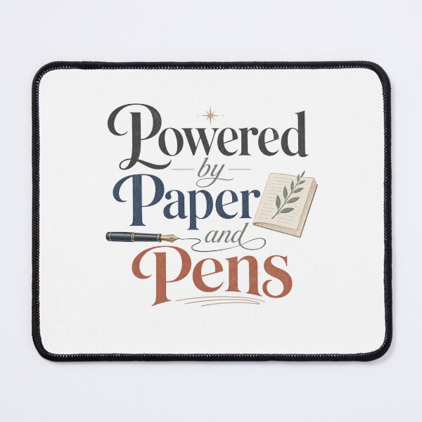 Item preview, Powered by Paper and Pens - Writer Quote designed and sold by GoverArt.