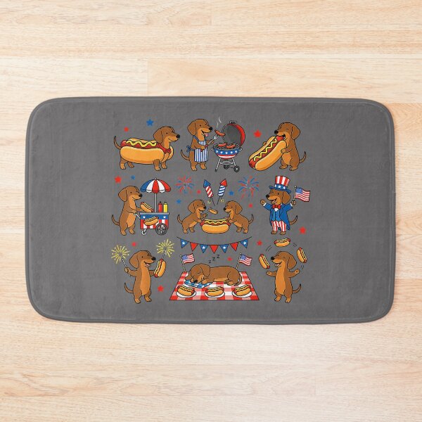 Item preview, Dachshund 4th of July US Patriotic Weiner Dog Fourth of July designed and sold by KristineLi.
