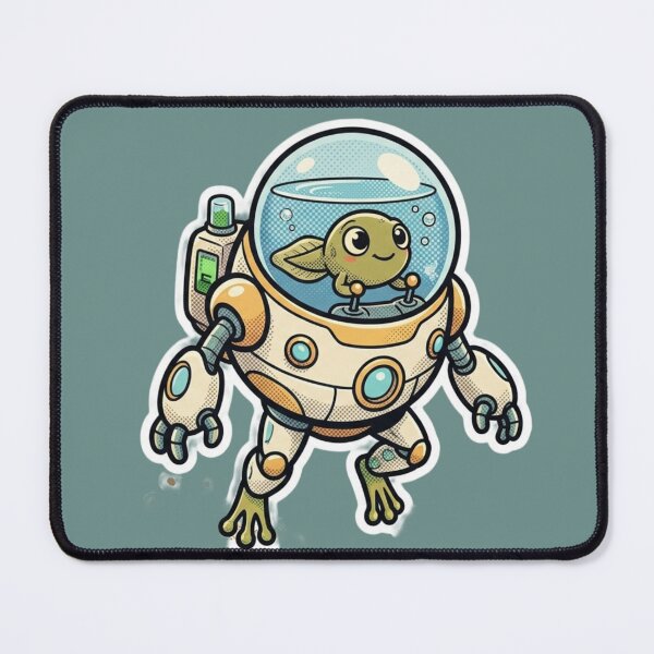 Item preview, Tad - Super Frog's Sidekick Tadpole in Mech Suit designed and sold by OPTTAS.