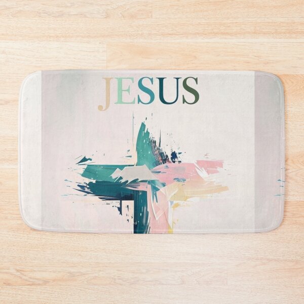 Item preview, Abstract Jesus Cross Pastel Christian Wall Art | Modern Faith Minimalist Design designed and sold by Jesus-istheway.