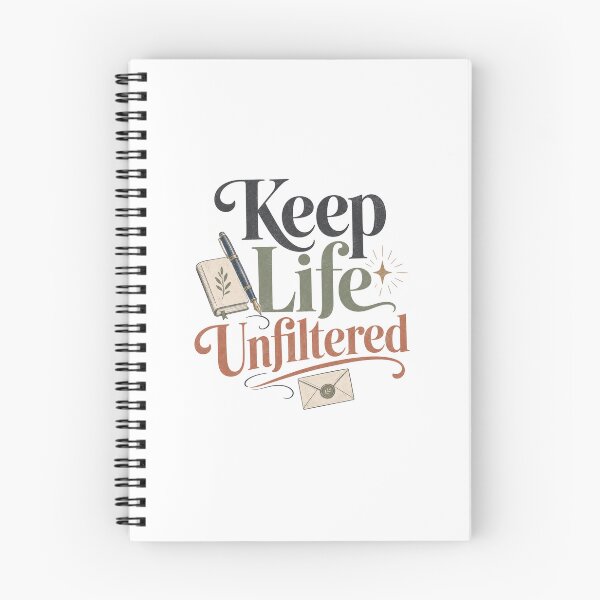 Item preview, Keep Life Unfiltered - Intentional Living Quote designed and sold by GoverArt.