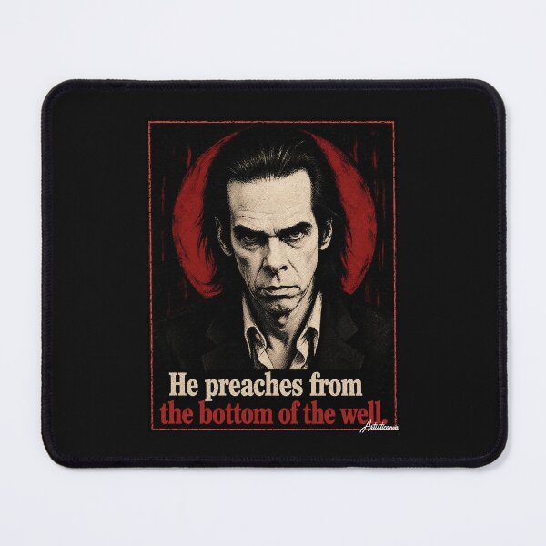 Item preview, Nick Cave Expressionist Portrait Dark Preacher Music Art Print designed and sold by Artisticanvas.