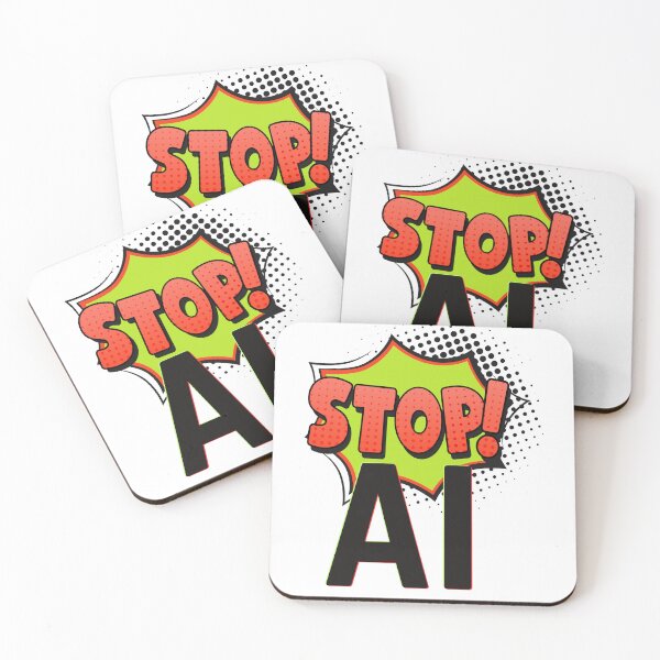 Item preview, Stop AI designed and sold by MayaCordalia.