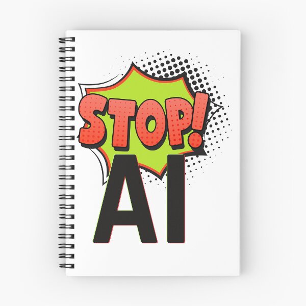 Item preview, Stop AI designed and sold by MayaCordalia.