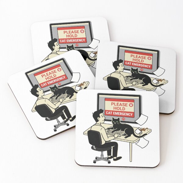 Item preview, Please Hold, Cat Emergency designed and sold by Northbound Press.