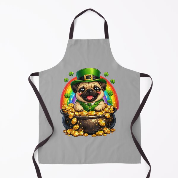 Item preview, Happy Leprechaun Pug Cute Dog Mom Dad Lover Owner Breeder designed and sold by ArleneRowe.