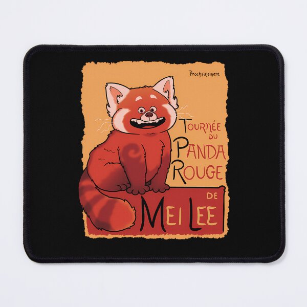Item preview, Smiling Fluffy Red Panda Cartoon French Typography designed and sold by mayalynne.