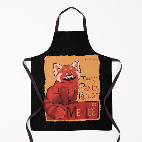 Item preview, Smiling Fluffy Red Panda Cartoon French Typography designed and sold by mayalynne.