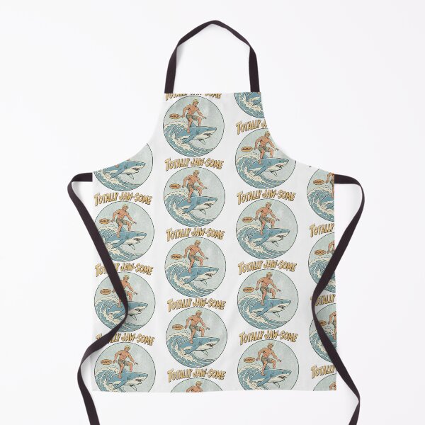 Item preview, Totally Jaw Some Surfer Riding a Shark designed and sold by Nacho Average Designs.