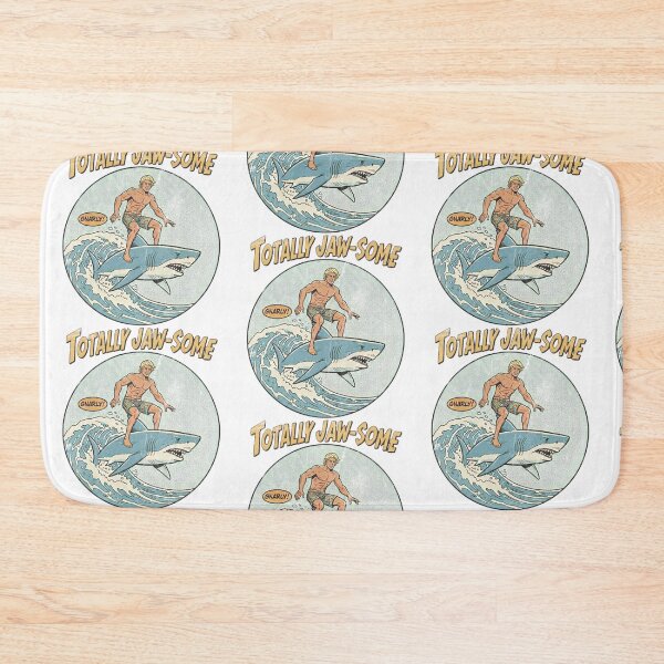 Item preview, Totally Jaw Some Surfer Riding a Shark designed and sold by Nacho Average Designs.