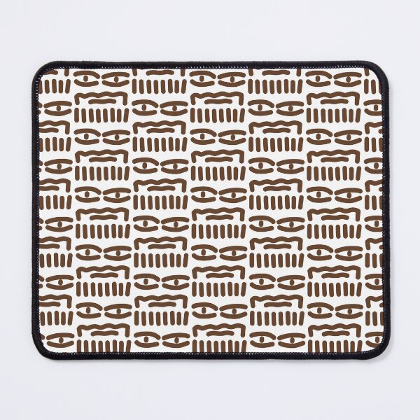 Item preview, Brown Abstract Doodle Face – Modern Minimalist Line Art Illustration designed and sold by felipemaldonadoart.