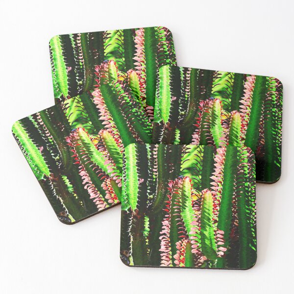 Item preview, Bright Green and Red Cactus Jungle designed and sold by jaynerushton.